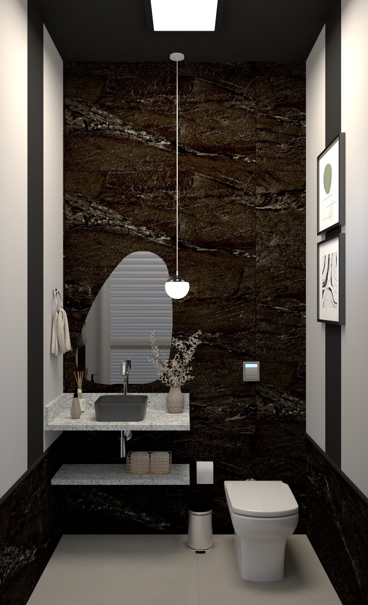 Lavabo do projeto de interiores ML&CE